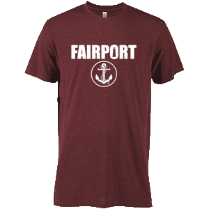 Fairport Skippers Tri-Blend T-Shirt - Maroon Heather