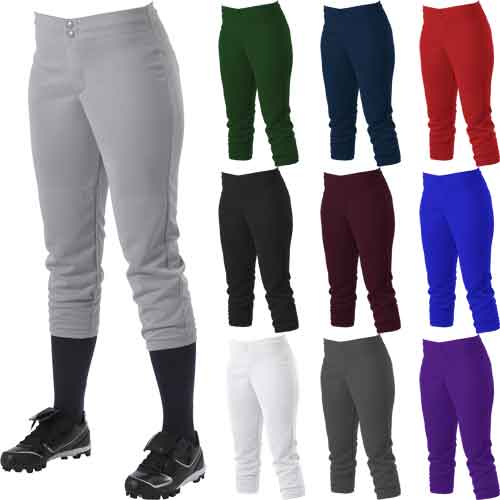 Alleson Athletic No Belt Mid Calf Length Fastpitch Softball Pants