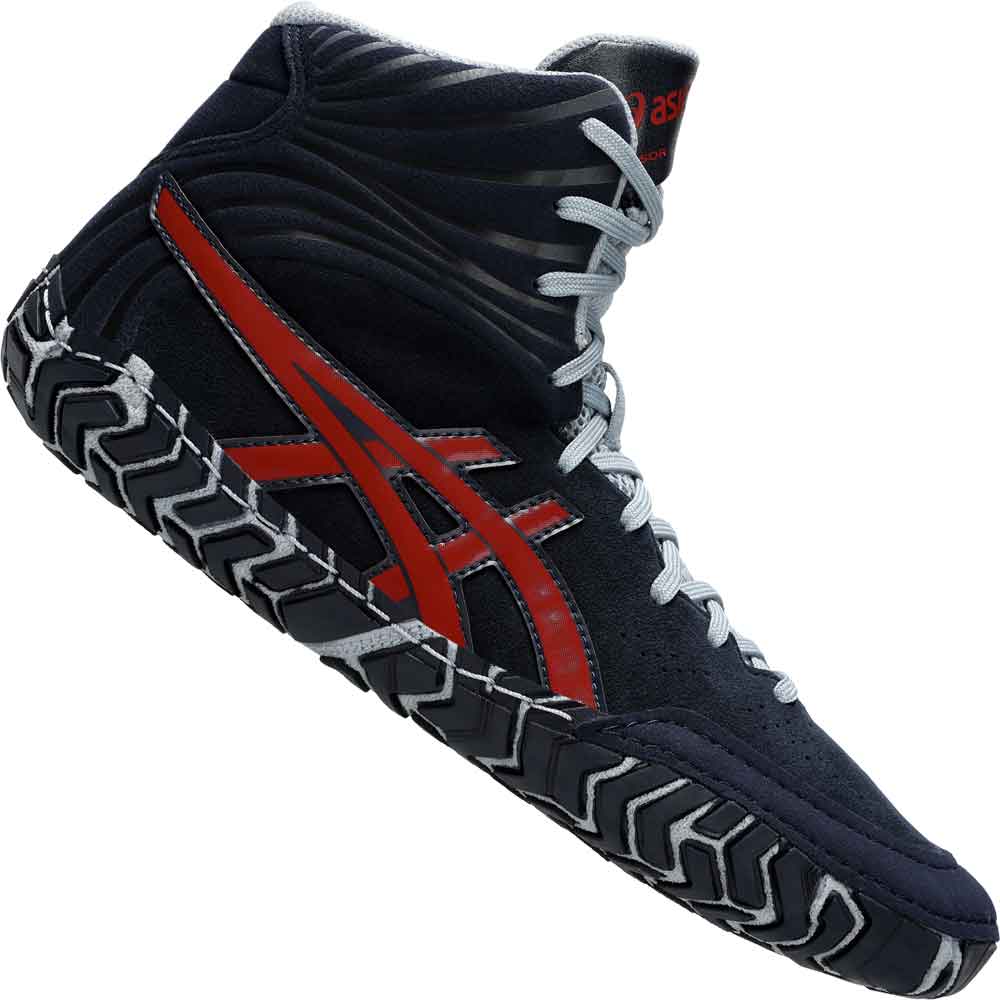 Asics wrestling shoes red on sale