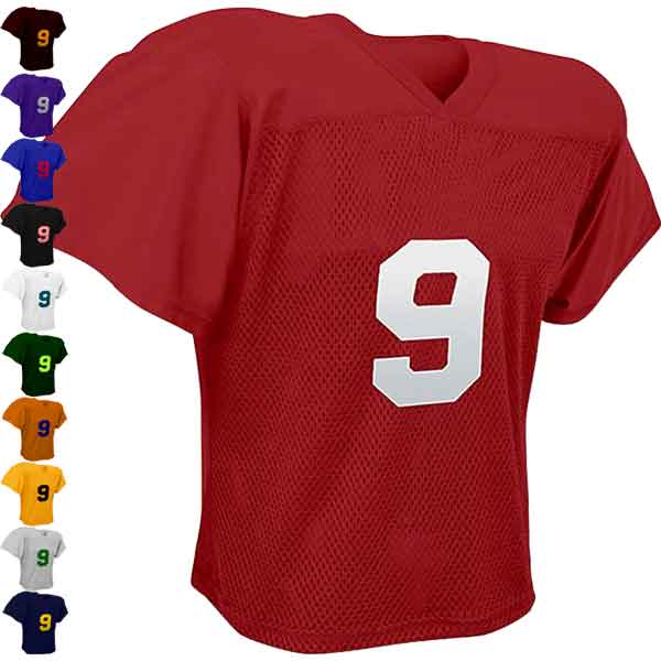 Martin Sports Promark Football/Lacrosse Youth Waist Length, Polyester Mesh Practice Jersey
