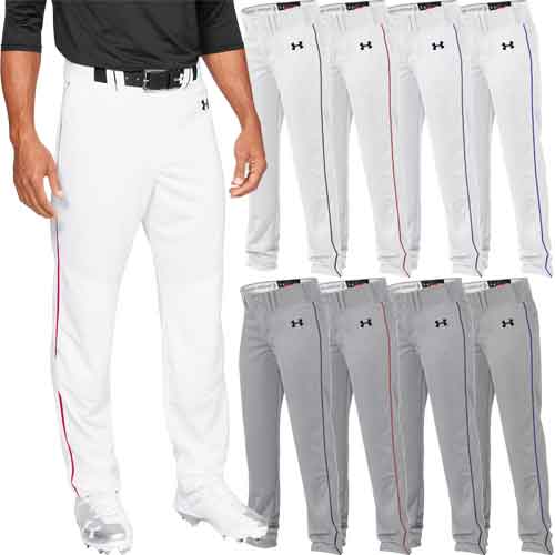 Under Armour UA Utility Relaxed Fit Baseball Pant, White Youth