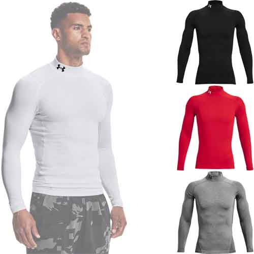 Under Armour ColdGear Compression Base Layer, Mock Long Sleeve