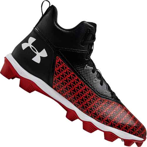 under armour cleats red