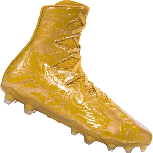 gold under armor cleats