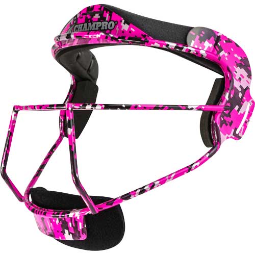 Champro Adult The Grill Defensive Fielder's Facemask - Hot Pink