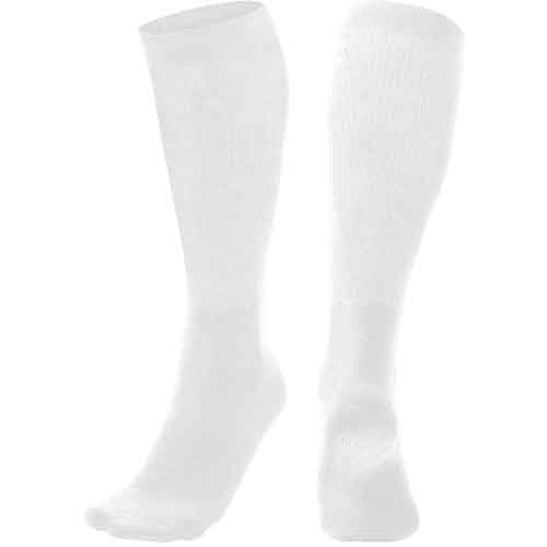 Champro AS3 Striped Baseball Knee High Socks - Purple Graphite White