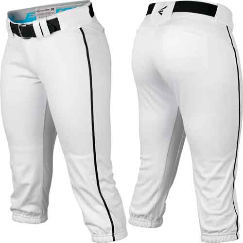 Easton Pro Fastpitch Women's Softball Piped Belt Loops Pants (White/Bl –  Guardian Baseball