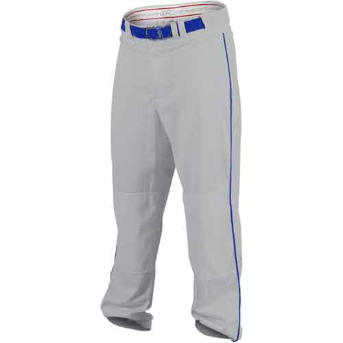 RAWLINGS Navy Blue/ Light Blue Piping Youth Baseball Pants Size L