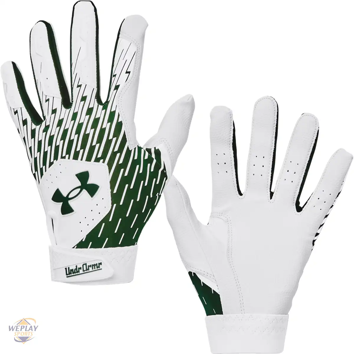 Youth Under Armour Clean Up Batting Gloves – WHITE – CSC