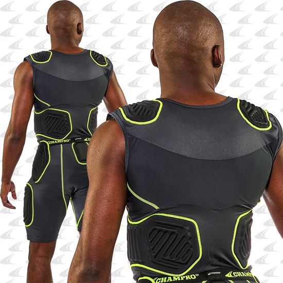  Champro Formation Football Padded Sleeveless Compression Shirt  : Clothing, Shoes & Jewelry