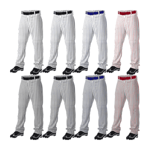  CHAMPRO boys Triple Crown Pinstripe Polyester Baseball Pant,  White, Navy Pin, X-Small : Sports & Outdoors