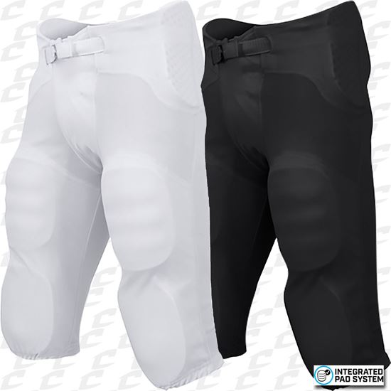 Champro Safety Integrated Football Practice Pant White - FPU13YWS