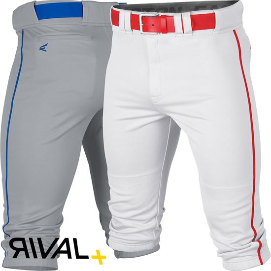 Adult Short Pant (Knickers) White Team Baseball Pants - Action