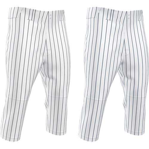 Rawlings Plated Adult Pinstripe Baseball Pant White/Black Medium
