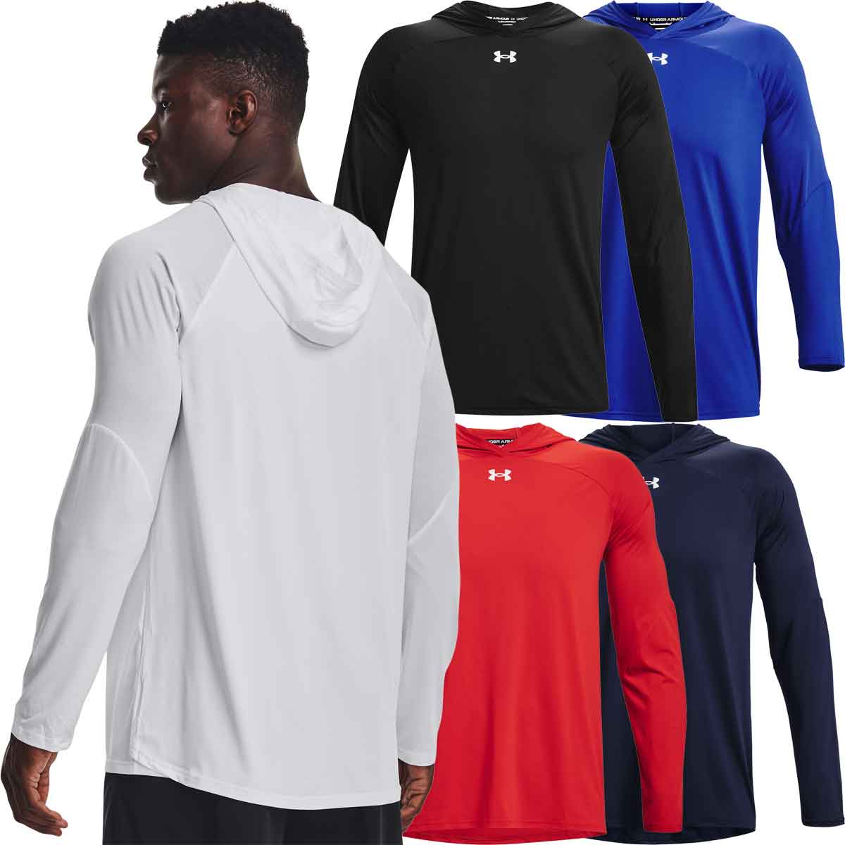 Under Armour Mens Team Knockout Long Sleeve Hoodie Shirt