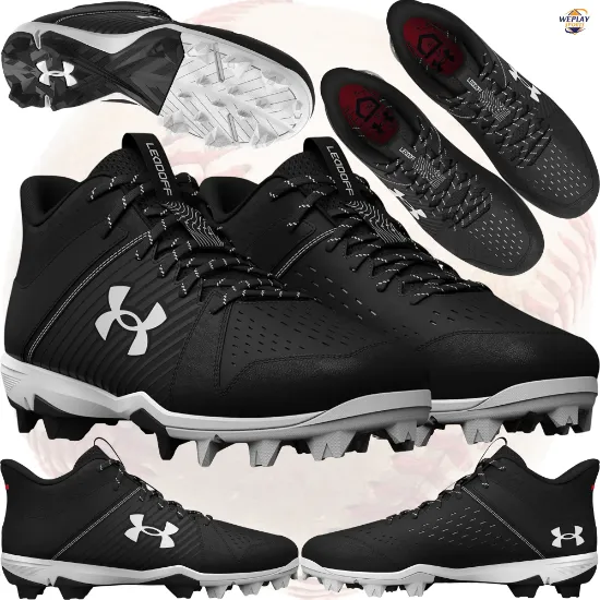 Under Armour Leadoff Mid Youth Baseball Shoes - Collage
