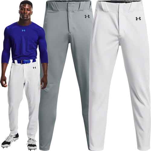 A4 N6162 Pro Style Open Bottom Baggy Cut Baseball Pants - Grey - 2XL