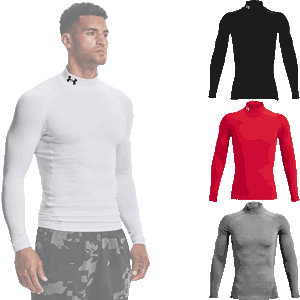 Under Armour Mens ColdGear Compression Mock Shirt