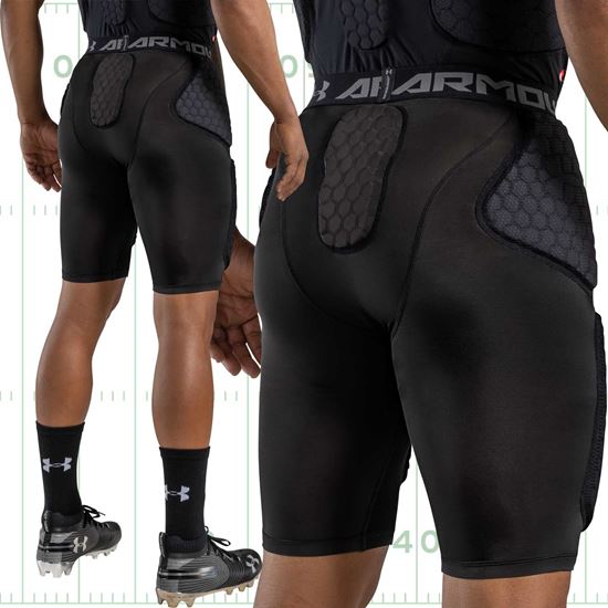 Under Armour Gameday 5 Pocket HexPad Integrated Football Girdle - Back